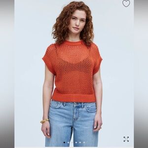 Madewell Open-Stitch Sweater Tee